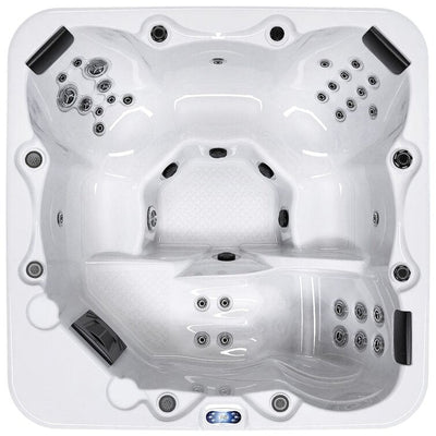 Luxuria Spas 6 – Person 55 – Jet Acrylic Rectangular Hot Tub with Ozonator in Mocha