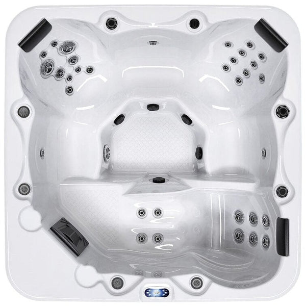 Luxuria Spas 6 – Person 55 – Jet Acrylic Rectangular Hot Tub with Ozonator in Mocha