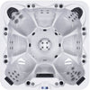 Luxuria Spas 7 – Person 100 – Jet Acrylic RectangularHot Tub with Bluetooth Speakers and Ozonator in Mocha