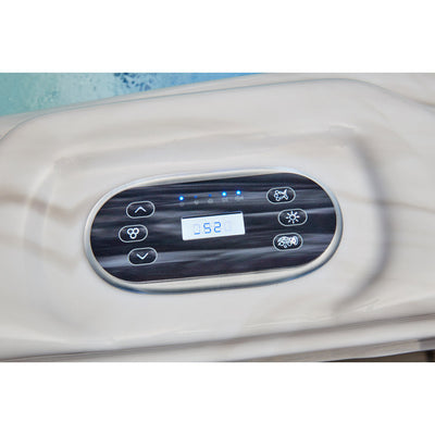 Luxury Spas 5 – Person 52 – Jet Acrylic Square Hot Tub with Ozonator in Gray