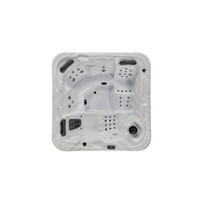 Luxury Spas 5 – Person 52 – Jet Acrylic Square Hot Tub with Ozonator in Gray