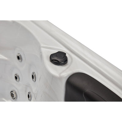 Luxury Spas 61 – Jet Acrylic Square Hot Tub with Ozonator in Gray