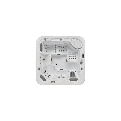 Luxury Spas 77 – Jet Acrylic Square Hot Tub with Ozonator in Gray