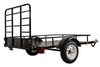 DK2 MMT4X6O Single Axle Open Rail Utility Trailer 4 ft. x 6 ft. 1295 lbs. Capacity Powder Coated Black New