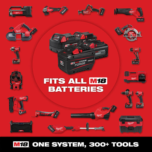Milwaukee 0888-22HD M18 FUEL 18V 9 Gallon Dual Battery Dust Extractor Kit
