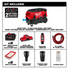 Milwaukee 0888-22HD M18 FUEL 18V 9 Gallon Dual Battery Dust Extractor Kit