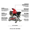 Milwaukee 2733-21 M18 FUEL 18V 7-1/4-Inch Dual Bevel Sliding Miter Saw Kit