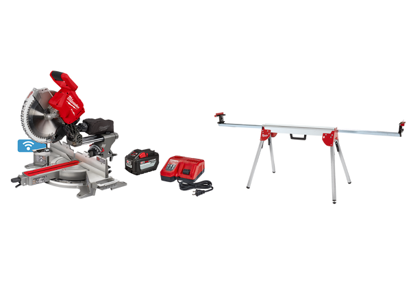 Milwaukee 2739-21HD M18 FUEL 18V 12" Cordless Miter Saw w/ Stand