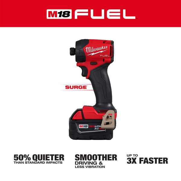 Milwaukee 2761-22 M18 FUEL SURGE 18V 1/4" Cordless Hex Hydraulic Driver Kit