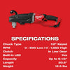 Milwaukee 2809-20 M18 FUEL 18V 1/2 Inch Super Hawg Right Angle Drill - Bare Tool