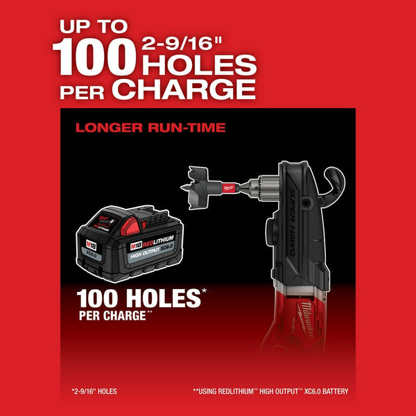 Milwaukee 2809-80 M18 FUEL 1/2" SUPER HAWG Right Angle Drill - Bare Tool Recon
