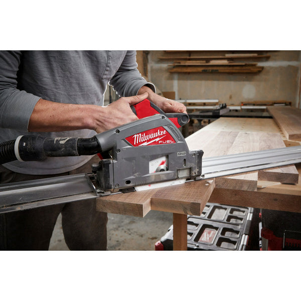 Milwaukee 2831-21TB M18 FUEL 18V Track Saw Kit w/ 55" Track Saw Guide and Blade