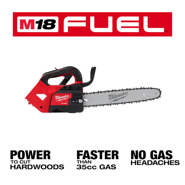 Milwaukee 2826-20T M18 FUEL 18V 14" Cordless Top Handle Chainsaw - Bare Tool
