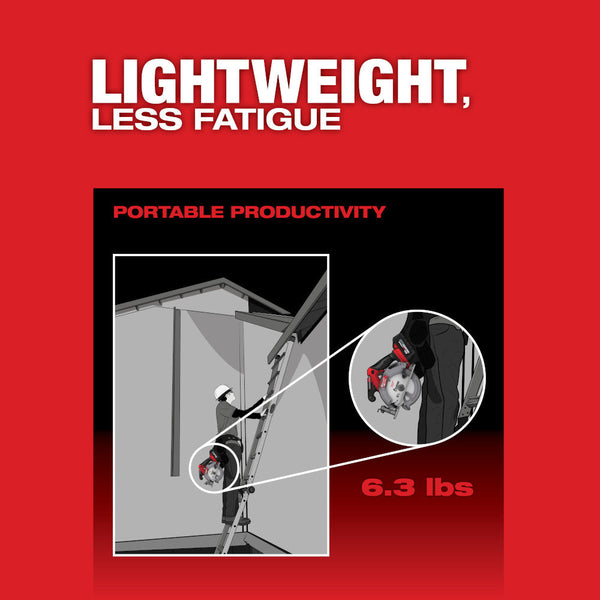 Milwaukee 2833-20x8 M18 FUEL 18V 6-1/2" Circular Saw w/ 8AH Battery