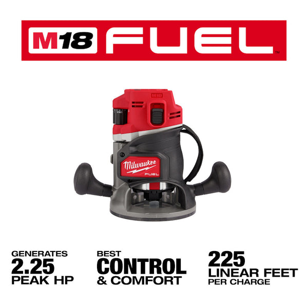 Milwaukee 2838-21 M18 FUEL 18V 1/2" Cordless Lithium-Ion Router Kit