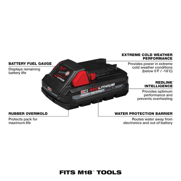 Milwaukee 2839-20x3 M18 FUEL 18V 15 Gauge Finish Nailer w/ 2 - 3AH Batteries