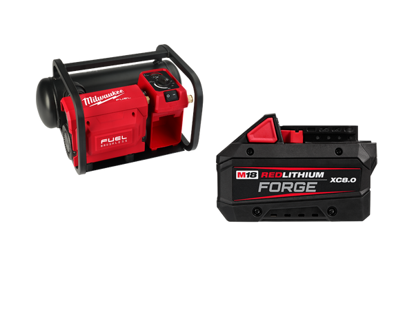 Milwaukee 2840-20B8F M18 FUEL 18V 2 Gallon Compact Compressor w/ 8AH Battery
