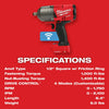 Milwaukee 2863-20 M18 FUEL 18V 1/2-Inch Friction Ring Impact Wrench - Bare Tool