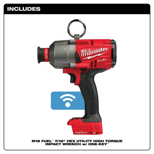 Milwaukee 2865-80 M18 FUEL 18V One-Key 7/16" Impact Wrench - Reconditioned