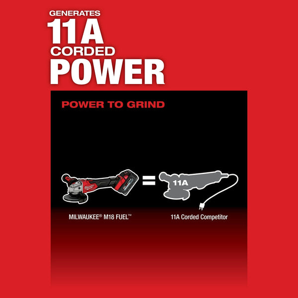 Milwaukee 2889-20 M18 FUEL 18V Variable Speed Braking Slide Grinder - Bare Tool