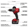 Milwaukee 2904-22x8 M18 FUEL 18V 1/2" Hammer Drill/Driver Kit w/ 8AH Battery