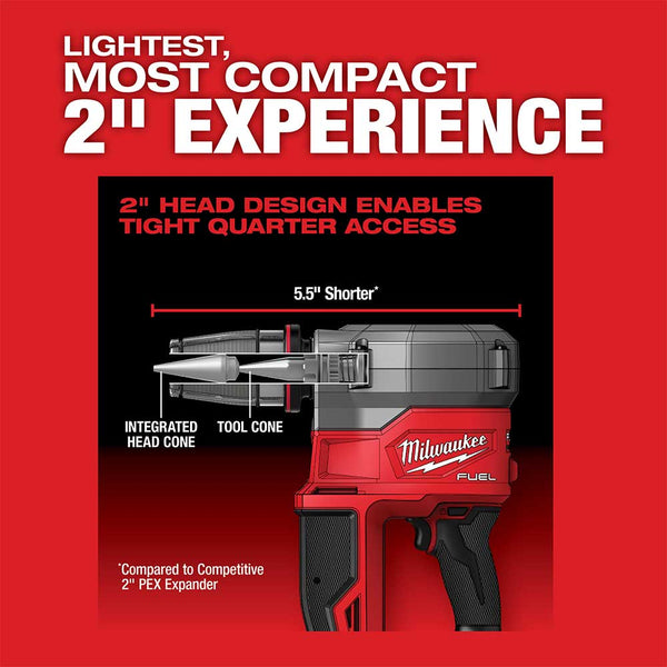 Milwaukee 2932-82XC M18 FUEL 18V 2" ProPEX Expander Kit ONE-KEY - Recon