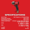 Milwaukee 2960-20GR M18 FUEL 18V 3/8" Li-Ion Impact Wrench w/ 4-1/2"-6" Grinder