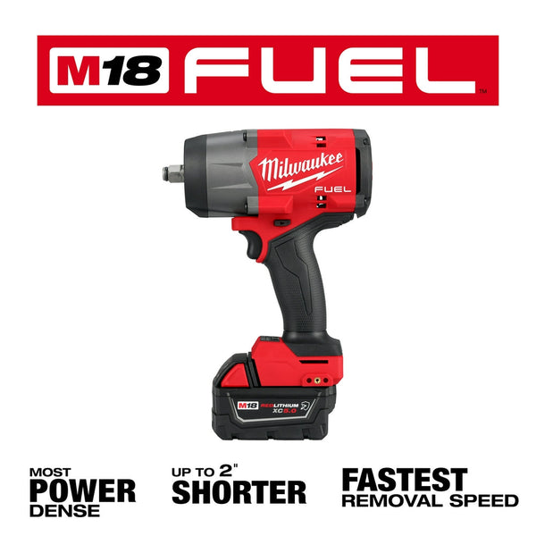 Milwaukee 2967-21B8F M18 FUEL 18V 1/2" Impact Wrench Kit w/ 8AH Forge Battery