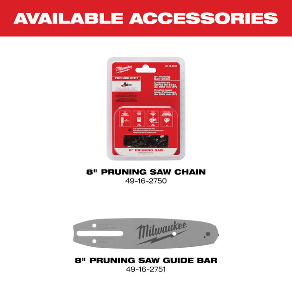 Milwaukee 3004-20 M18 FUEL 18V HATCHET 8" Cordless Pruning Saw - Bare Tool