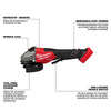 Milwaukee 3670-20x8 M18 FUEL 4-1/2"-6" Grinder Paddle Switch w/ 8AH Battery