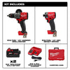 Milwaukee 3697-22HS M18 FUEL 18V 2 Cordless Tool Combo Kit w/ Hole Saw Kit