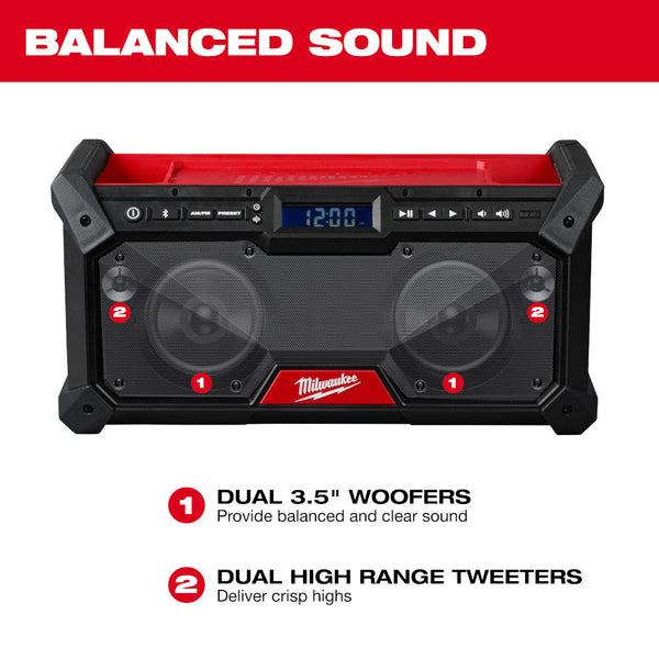 Milwaukee 3697-22Radio M18 FUEL 18V 2-Tool Combo Kit w/ M18 Radio