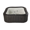 Mspa, Vito, Urban Series, Self-Inflatable Hot Tub & Spa, 132 Air Bubble System, One Piece Quick Setup, Square – 6 Persons