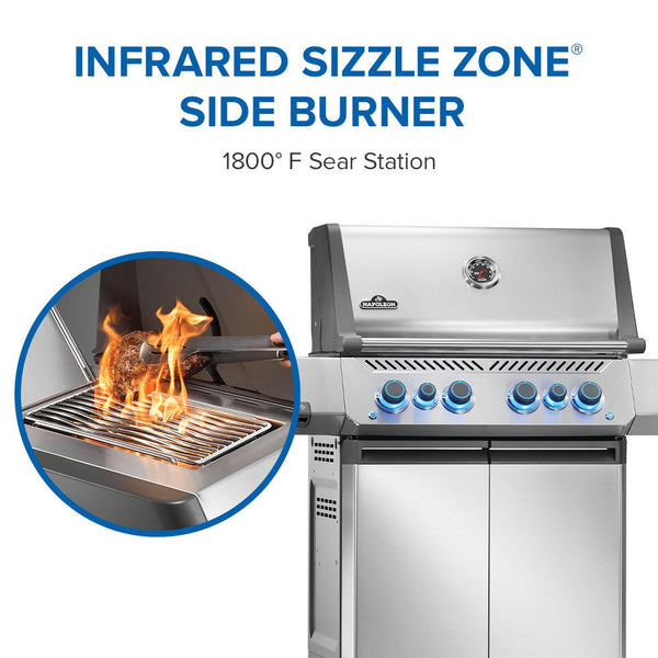 Napoleon Prestige 500 RSIB Grill with Infrared Side and Rear Burner