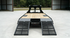 8.5×25 Gooseneck Flatbed Equipment Trailer – Tandem Dual Axle Black – CARGOTRAILER