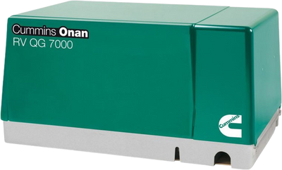 Cummins Onan QG 7000 7kW EFI RV Generator 7HGJAA-97 RV Gas Single Phase 120 Volt Air Cooled 30A & 30A Breaker New