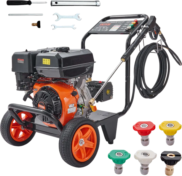 Vevor 4400 PSI Gas Pressure Washer 4.0 GPM with Copper Pump and 5 Quick Connect Nozzles New