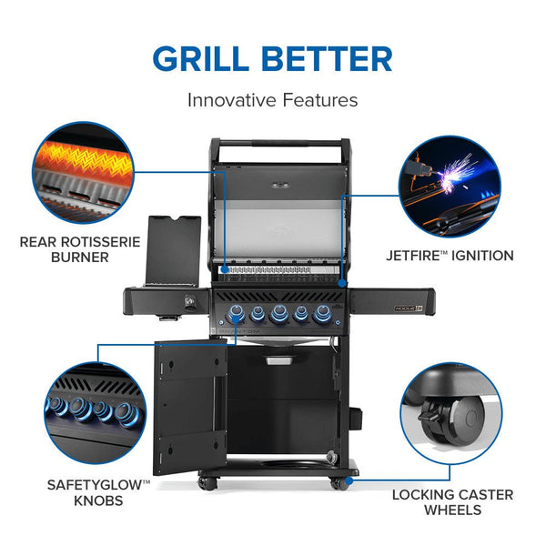 Napoleon Phantom Rogue PRO-S 425 RSIB Gas Grill with Infrared Side and Rear Burner