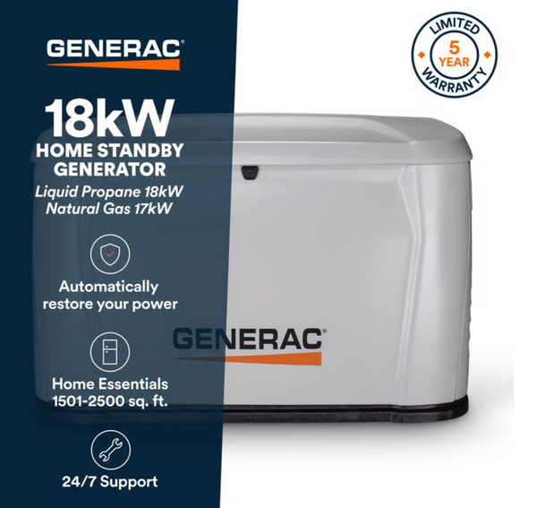 Generac 18 kW Home Standby Generator Automatic Transfer Switch