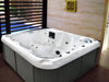 Sol 72 Outdoor™ Brophy 6 – Person 67 – Jet Acrylic Square Hot Tub with Ozonator in Dark Gray