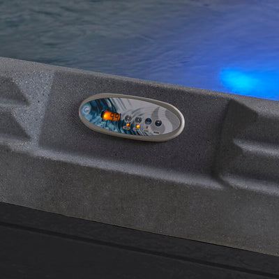 Soothe 7-Person 70 Stainless Jet Hot Tub with True Stainless Heater, Ozone Multi LED Lighting and Ice Bucket