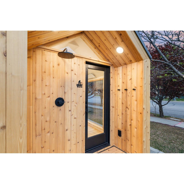Sweaty Yeti Sauna Plus 6-8 Person Outdoor Sauna & Barrel Cold Plunge Cabin 8 x 17 ft