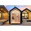 Sweaty Yeti Sauna Plus 6-8 Person Outdoor Sauna & Barrel Cold Plunge Cabin 8 x 17 ft