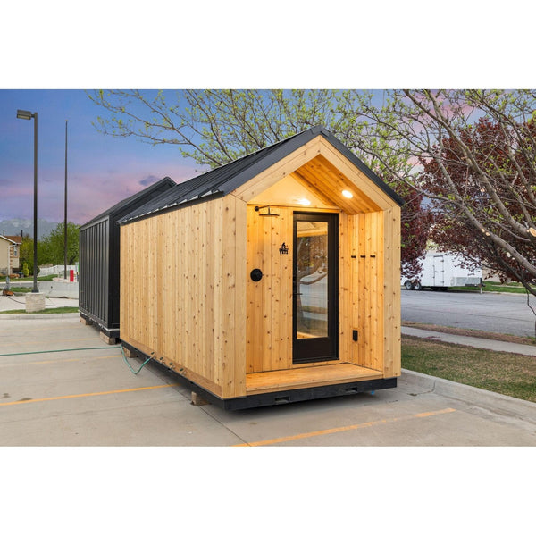 Sweaty Yeti Sauna Plus 6-8 Person Outdoor Sauna & Barrel Cold Plunge Cabin 8 x 17 ft