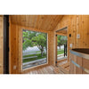 Sweaty Yeti Sauna Plus 6-8 Person Outdoor Sauna & Barrel Cold Plunge Cabin 8 x 17 ft