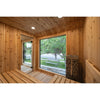 Sweaty Yeti Sauna Plus 6-8 Person Outdoor Sauna & Barrel Cold Plunge Cabin 8 x 17 ft
