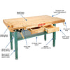 Grizzly T10157 Heavy-Duty Oak Workbench with Steel Legs