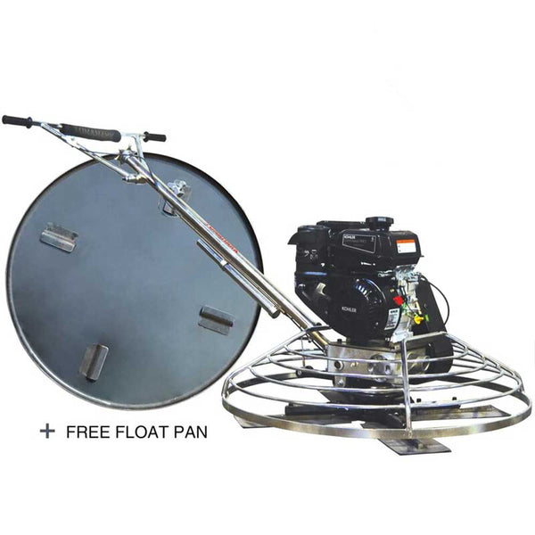 Tomahawk Power TPT36K 6-HP 36" Concrete Gasoline Power Trowel Edger w/ Float Pan