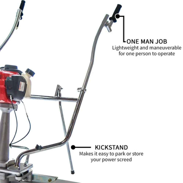 Tomahawk Power TVSA-H+TSB6-P 1.8 HP GX35 Honda Powered 6 Foot Blade Screed Tool
