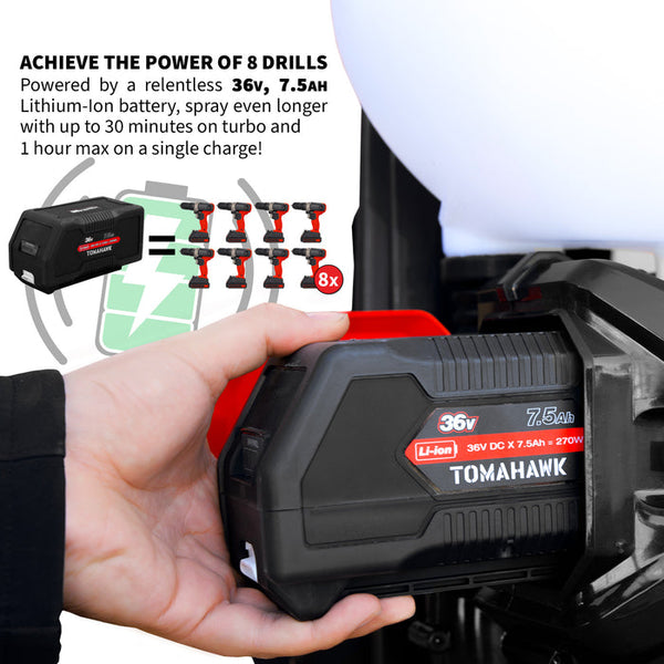 Tomahawk Power eTMD14 36V 4 Gallon Battery Powered Mosquito Fogger Sprayer